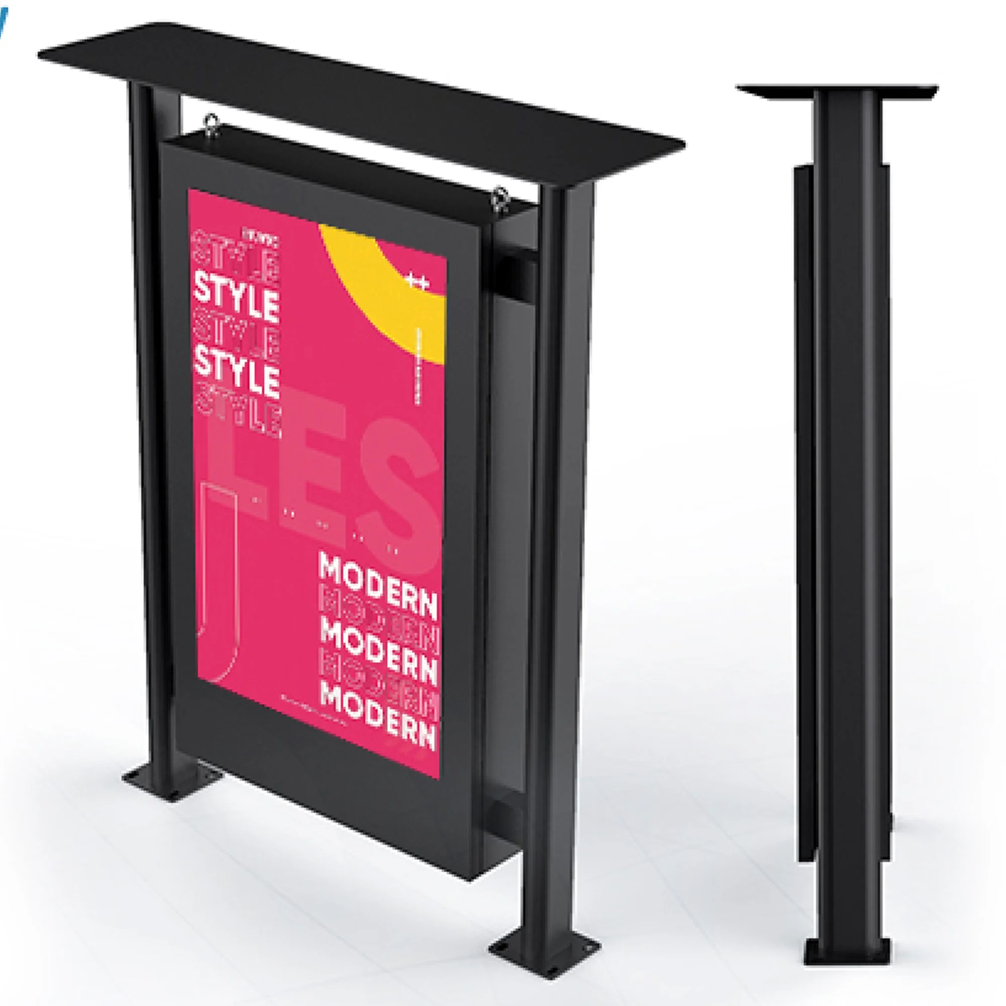 Outdoor Bus Station Ik10 Full Glass Digital Kiosk-BS203