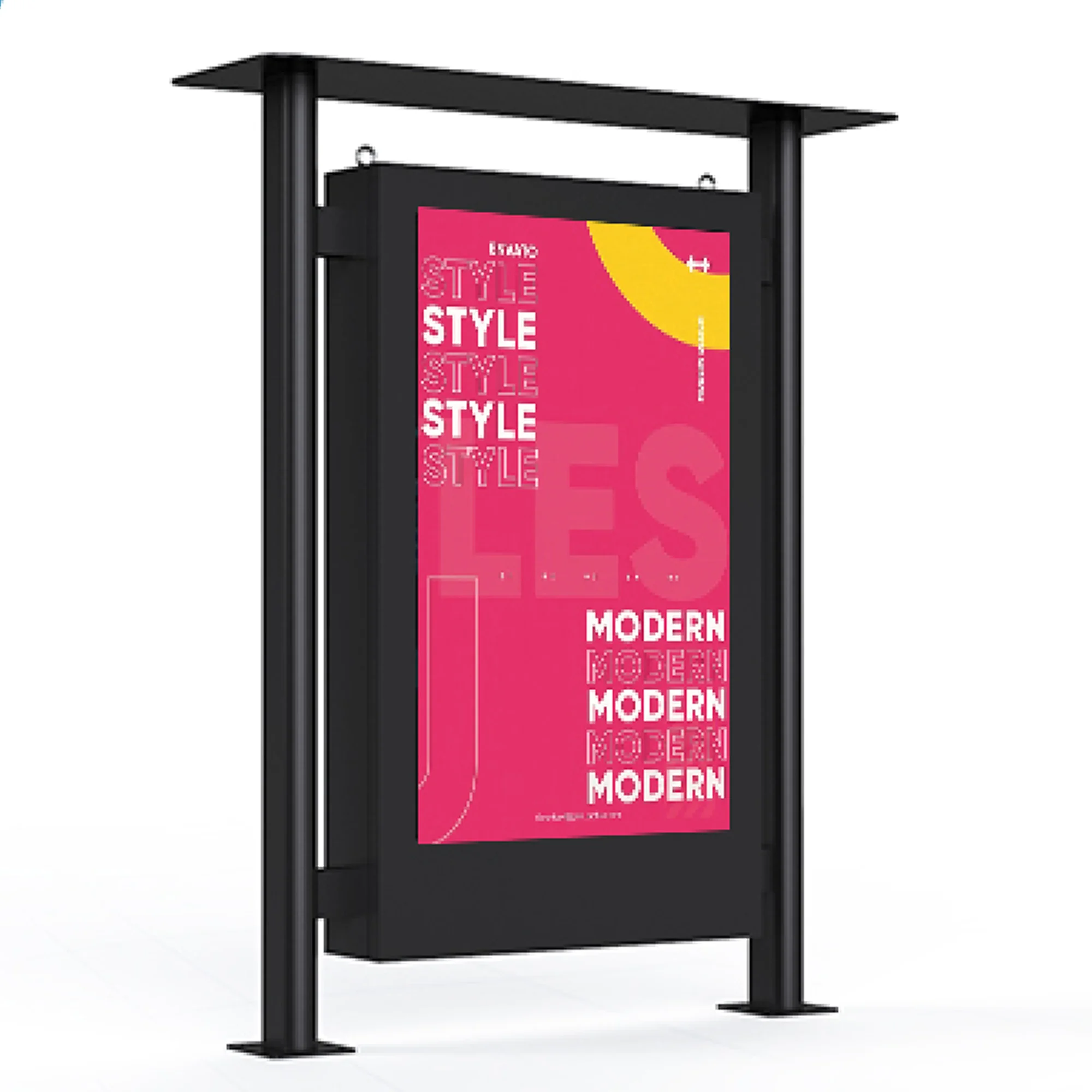 Outdoor Bus Station Ik10 Full Glass Digital Kiosk-BS203 - Image 2