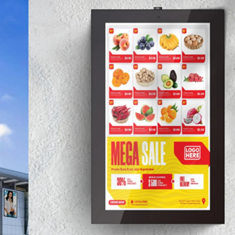 Outdoor Maintenance-free Wall Mounted Digital Signage -V100L