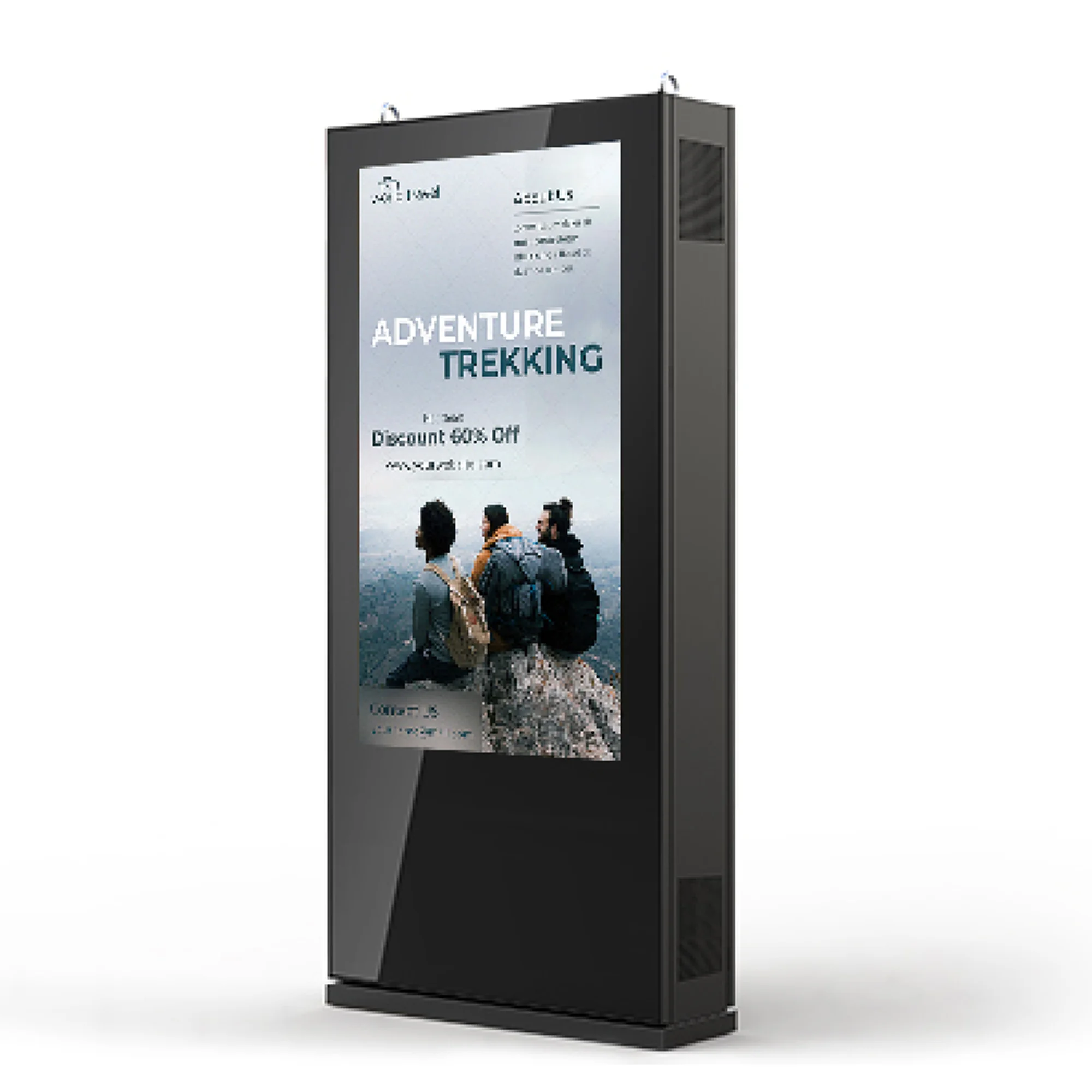 Outdoor Dual Sided Full Glass Kiosk-D700P - Image 2