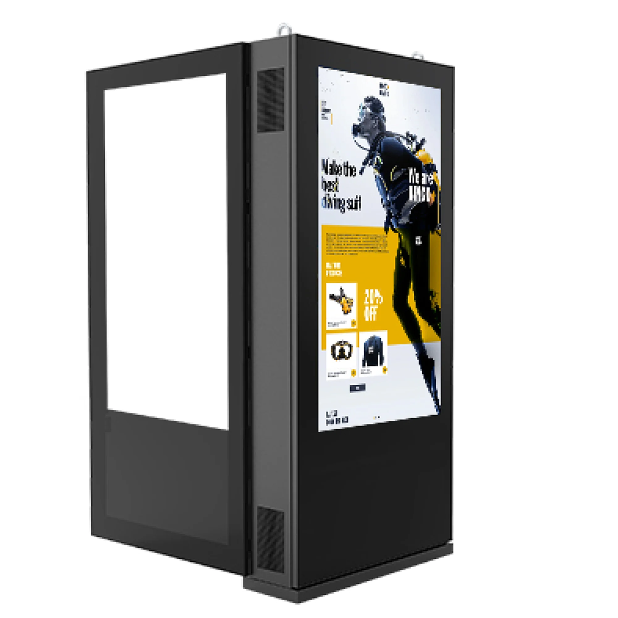 Outdoor Dual Sided Full Glass Kiosk-D700P
